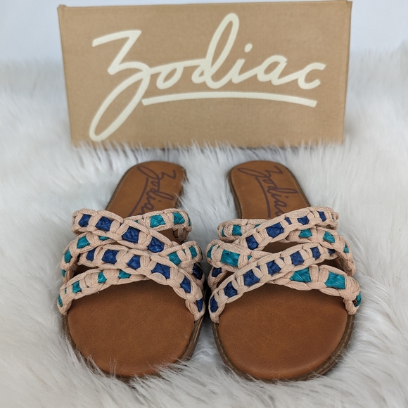 Zodiac NWT Cerina multi-stap cushioned sandals, women's size 7M, tan - Picture 2 of 10